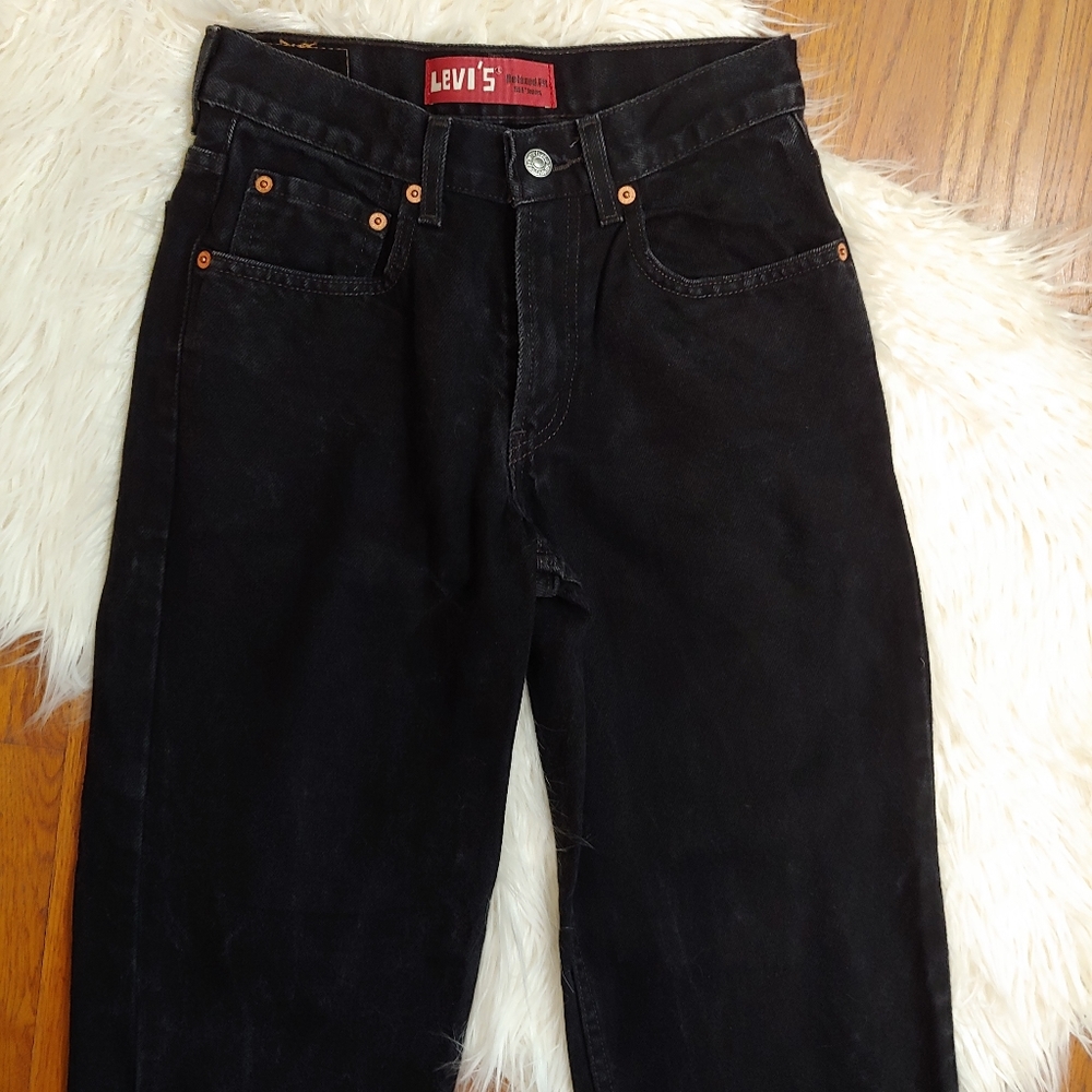 Levi's 550 Relaxed Fit Black Denim Jeans